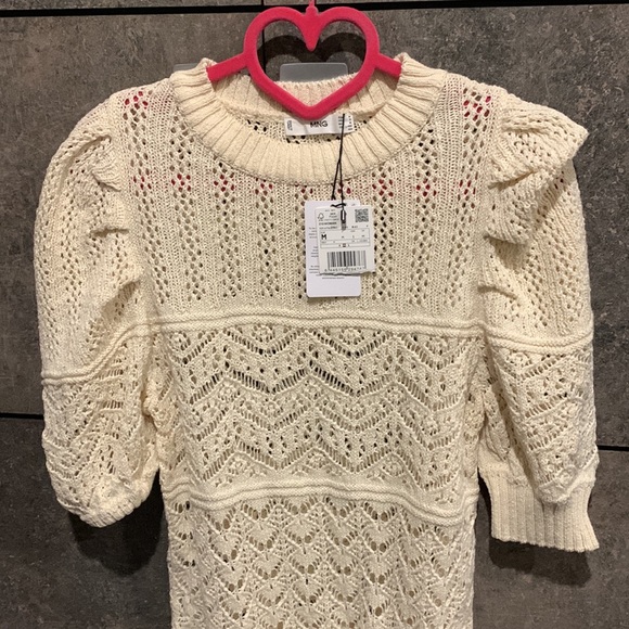 Mango London 🇬🇧 Crochet Top Size M - Picture 4 of 5